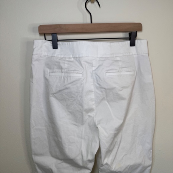 Ann Taylor Factory Pants Women's Petite 12P White Classic Preppy Office - Picture 5 of 5
